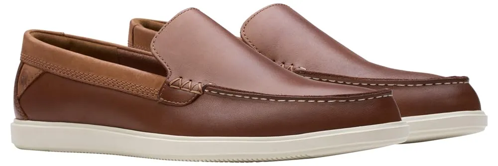 Clarks Men's Bratton Loafer, Dark Tan, 12 Men