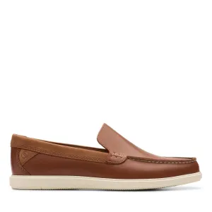Clarks Men's Bratton Loafer, Dark Tan, 12 Men