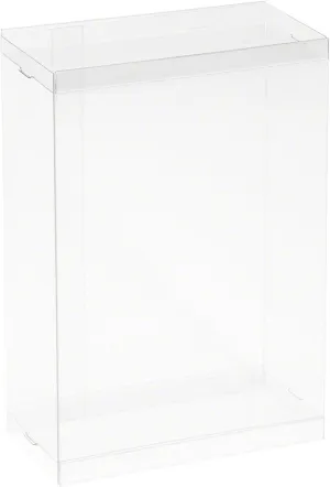 Clear Folding Display Box for Large 5-6 inch Dolls and Action Figures, 5" W x 2.5" D x 6.5" H, Pack of 20