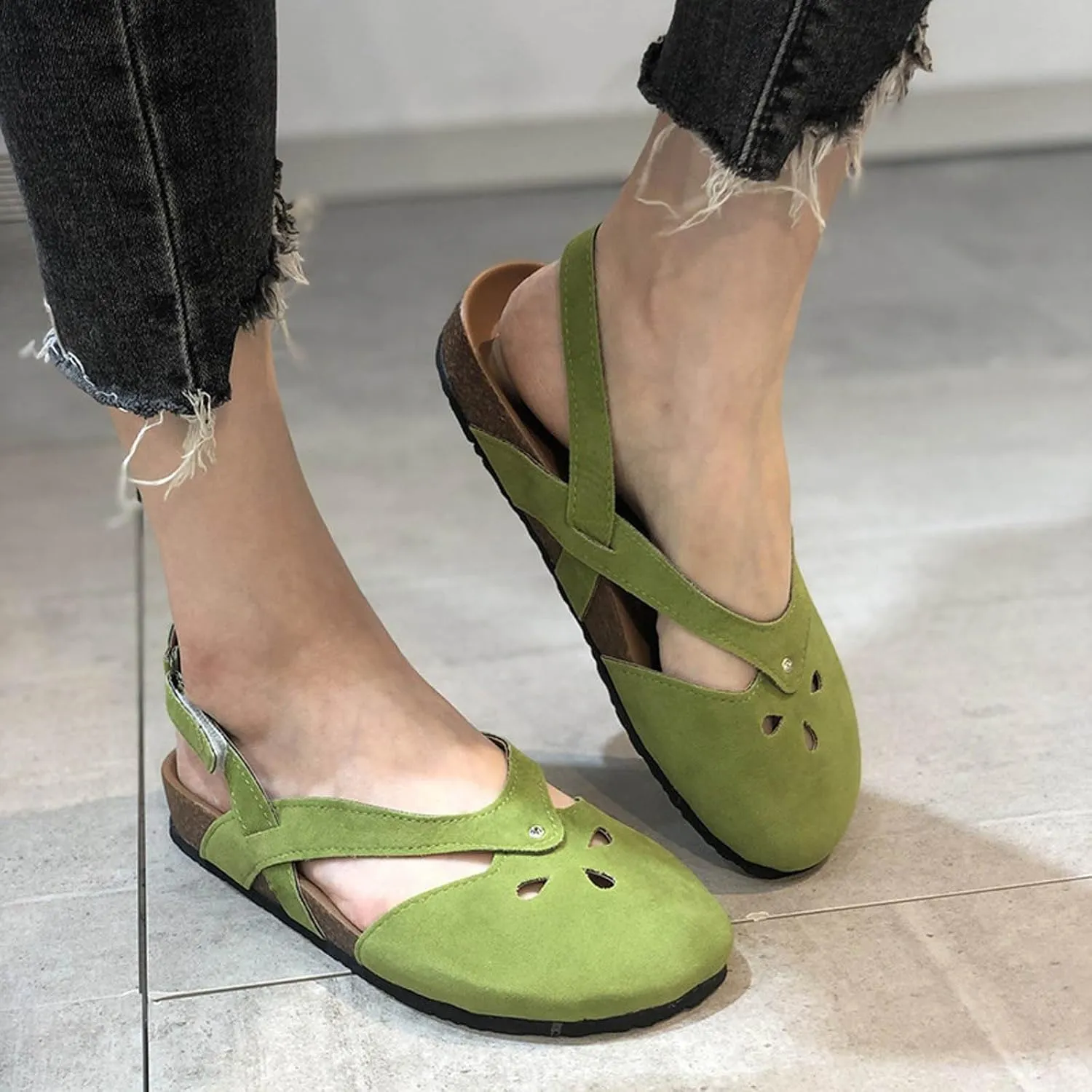 Closed Toe Sandals Women Comfortable Flat Sandals Dressy Summer Sandal Fisherman Sandals Everyday Walking Shoe