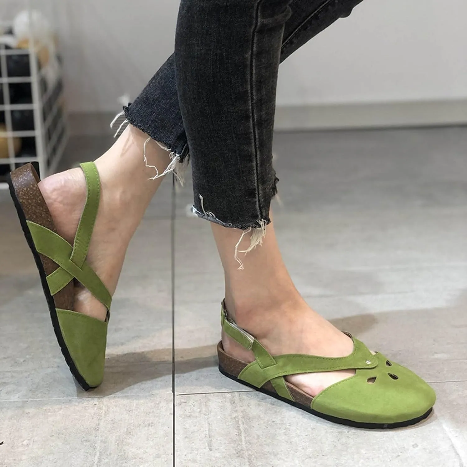 Closed Toe Sandals Women Comfortable Flat Sandals Dressy Summer Sandal Fisherman Sandals Everyday Walking Shoe
