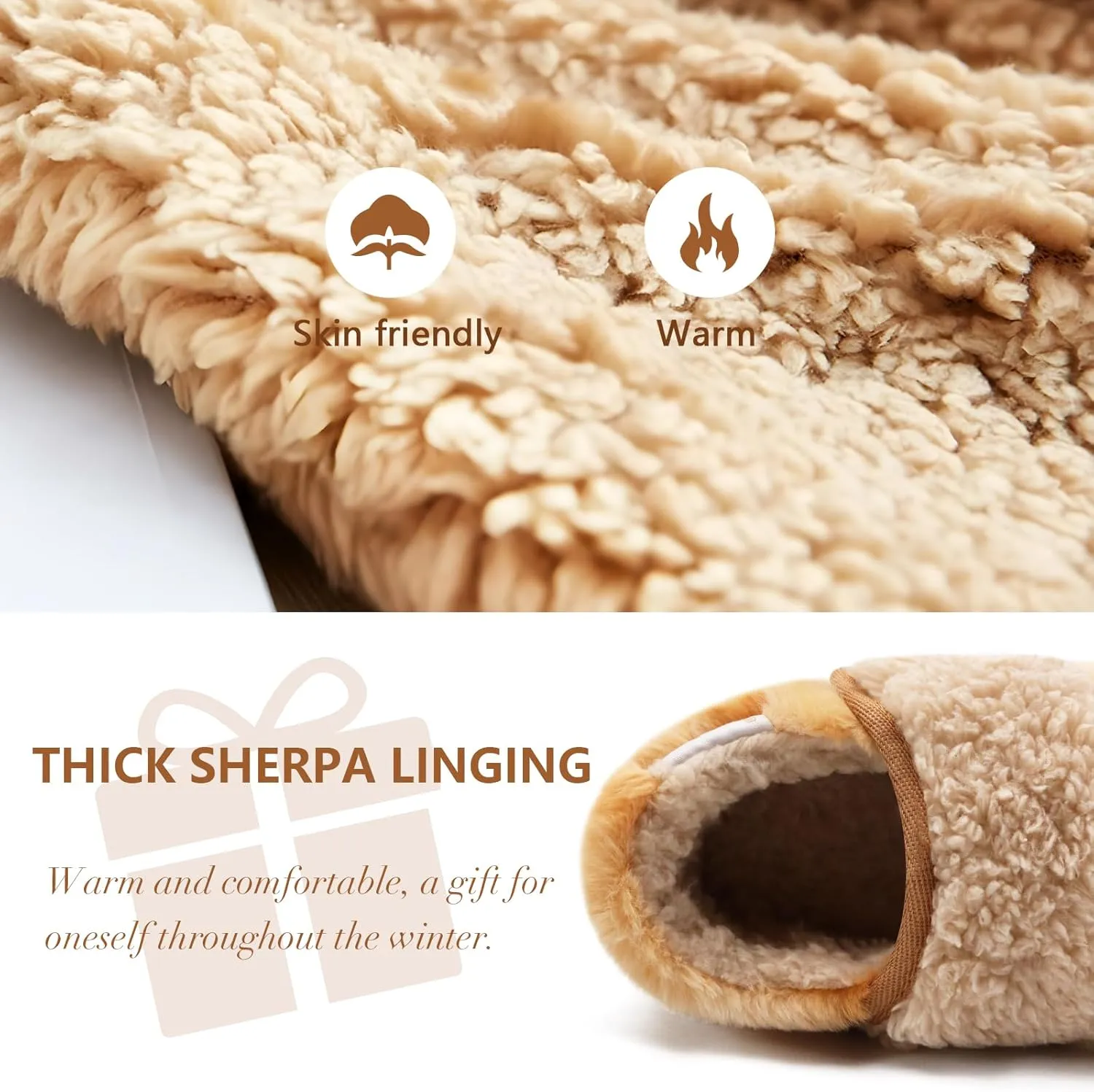COFACE Women House Slippers Memory Foam Fluffy Slippers Ladies House Shoes Indoor Outdoor