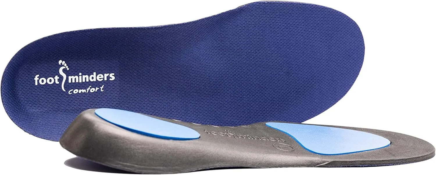 Comfort Orthotic Arch Support Insoles for Sport Shoes and Work Boots (Pair) (Medium: Men 7½ - 9 Women 8½ -10) - Relieve Foot Pain Due to Flat Feet and Plantar Fasciitis