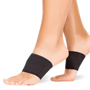 Copper Arch Support Bands | Flat Foot Compression Brace for Fallen Arches and Heel Spur Treatment (Pair) - FINAL SALE