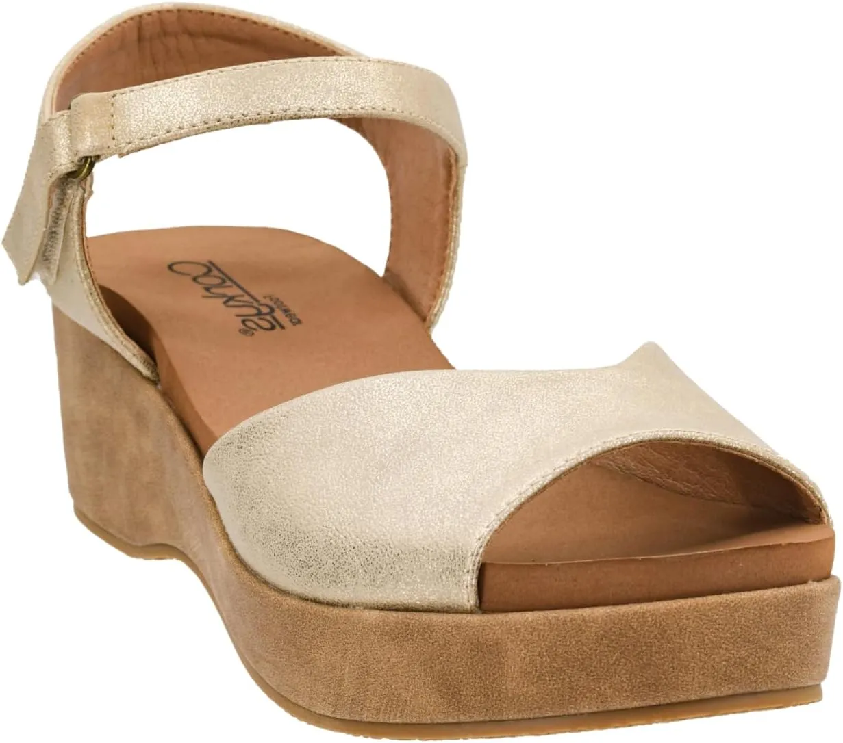 Corkys Footwear Women's Meet Ya There 1.5-Inch Wedge - Timeless Wide Toe Strap, Hook And Loop Strap Ankle Closure, And Cushioned EVA Insoles For All-Day Comfort - Black -