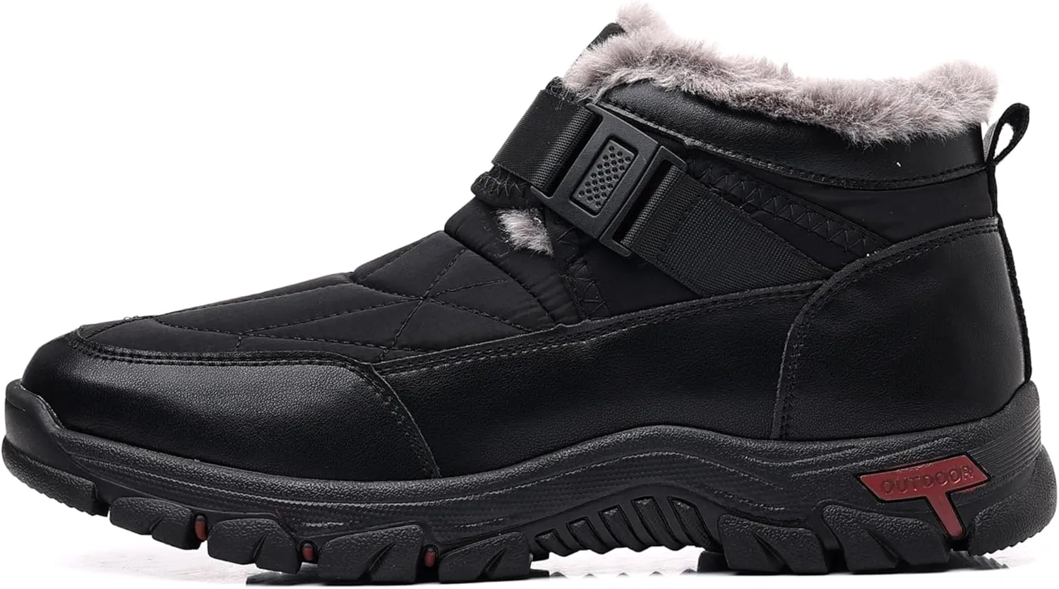 COSIDRAM Mens Snow Boots Outdoor Winter Warm Hiking Ankle Boots Anti Slip Insulated Work Shoes