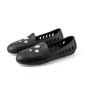 Cruise Loafer - Black Hearts Print / Waterproof