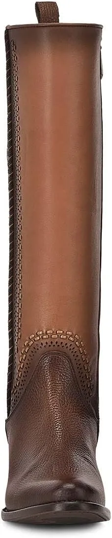 Cuadra Women's Tall Boot with Bovine Leather, Laser Engraving and Perforated Details 1X4IRS