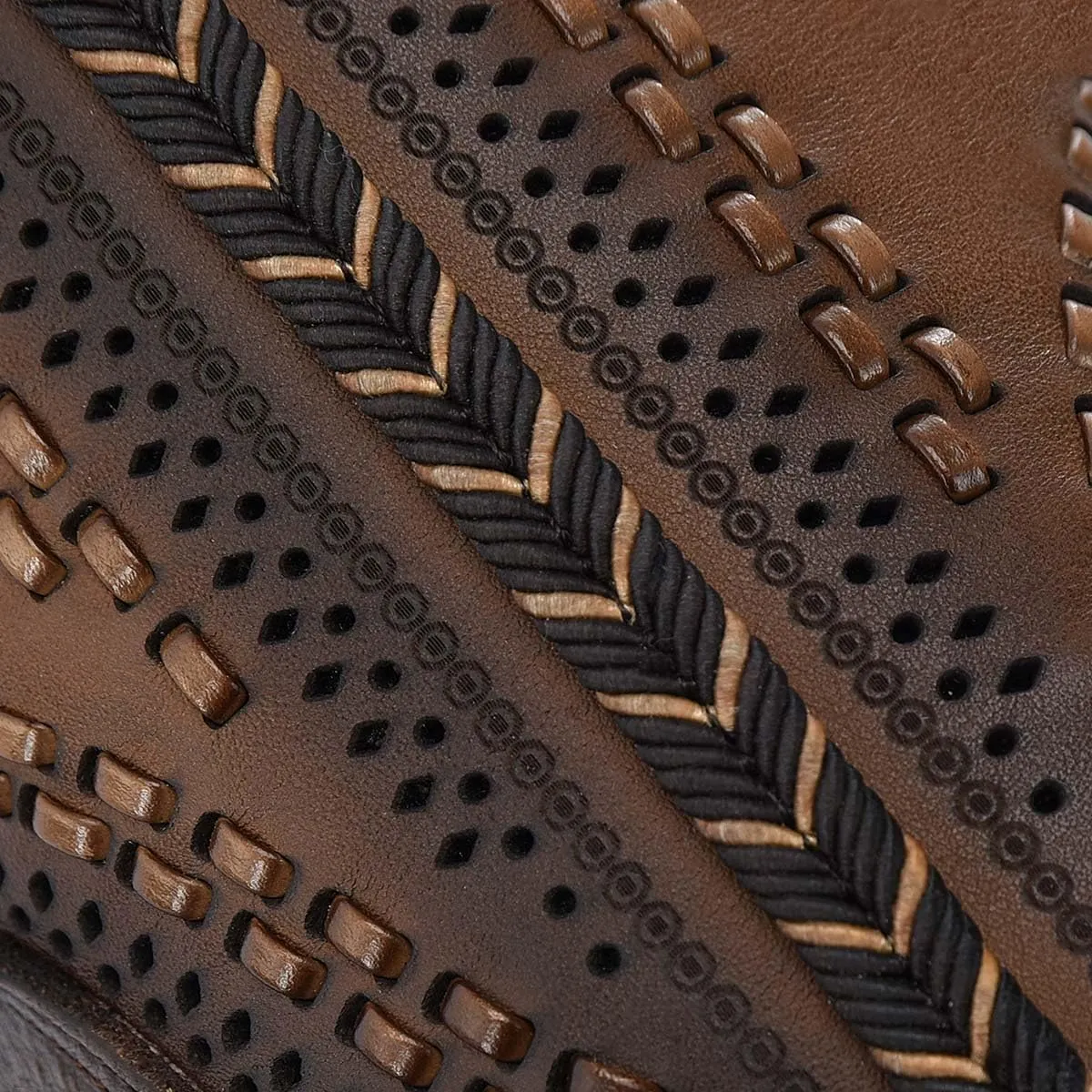 Cuadra Women's Tall Boot with Bovine Leather, Laser Engraving and Perforated Details 1X4IRS