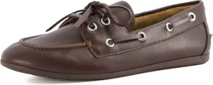 CUSHIONAIRE Women's Anchor Boat Shoe – Classic Slip-On Moccasin Loafer with Nautical Detailing   Memory Foam, Wide Widths Available