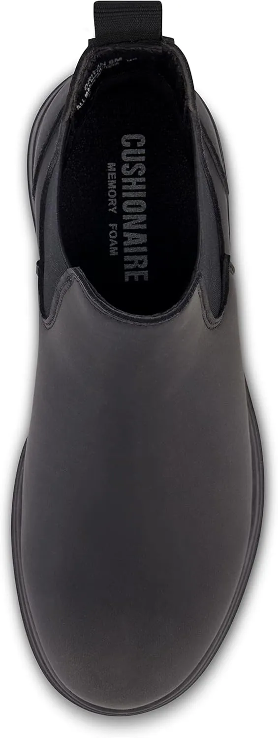CUSHIONAIRE Women's Britain slip on chelsea boot  Memory Foam, Wide Widths Available