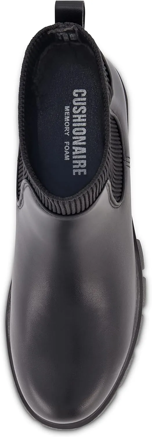 CUSHIONAIRE Women's Sparks slip on chelsea boot  Memory Foam, Wide Widths Available