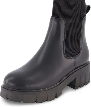 CUSHIONAIRE Women's Sparks slip on chelsea boot  Memory Foam, Wide Widths Available