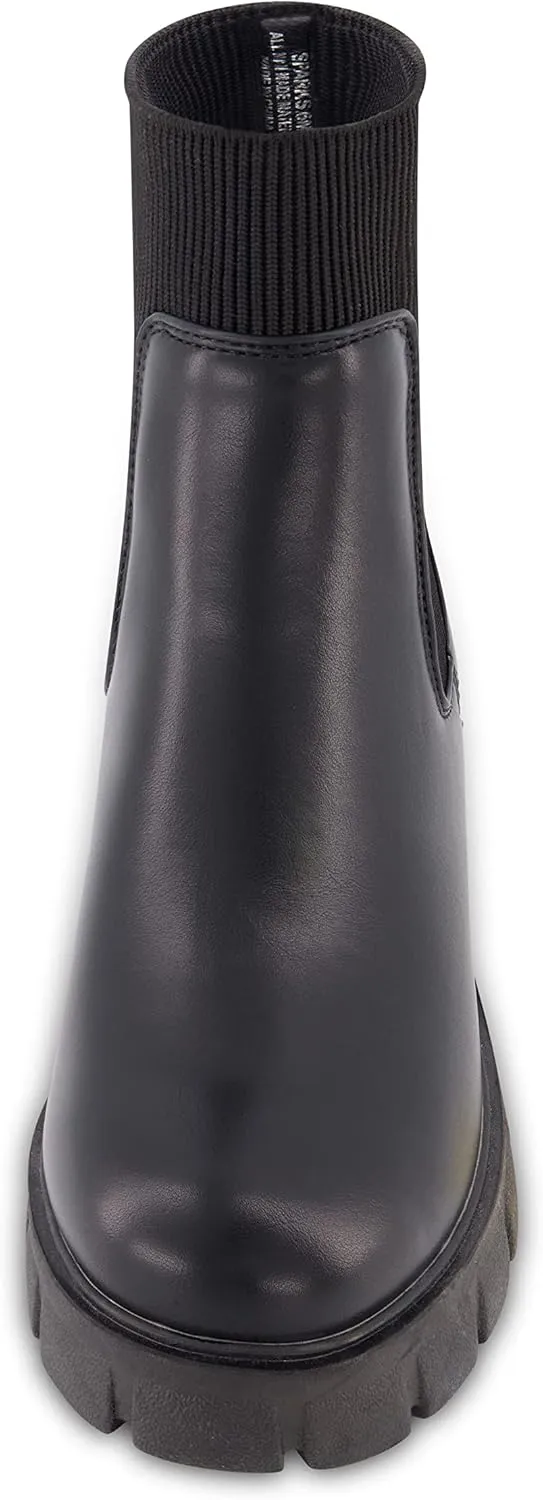 CUSHIONAIRE Women's Sparks slip on chelsea boot  Memory Foam, Wide Widths Available