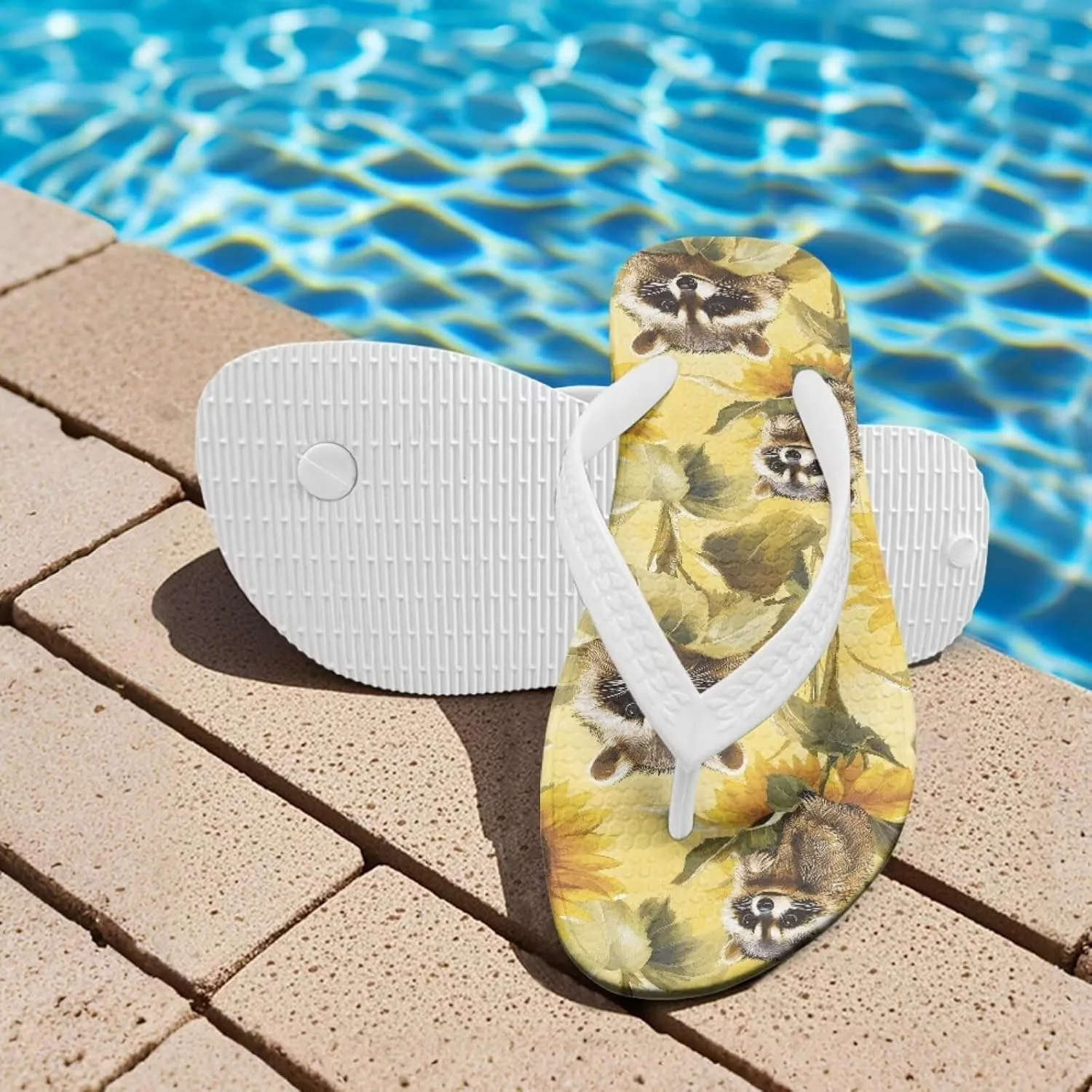 Cute Animal Flip Flop Sandal Water Shoes - Beach Slides Slip-on Quick Dry Thong Sandals for Boys