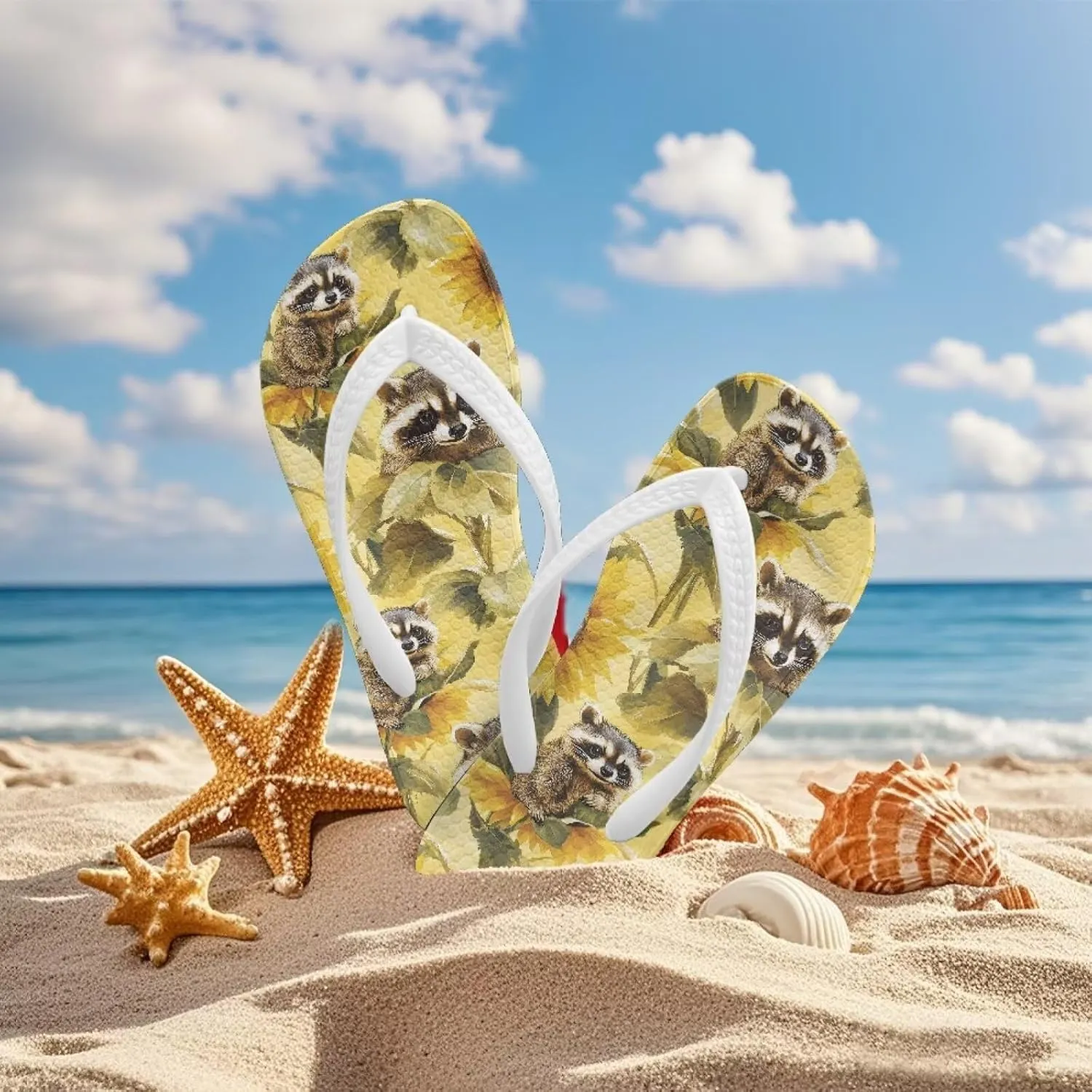 Cute Animal Flip Flop Sandal Water Shoes - Beach Slides Slip-on Quick Dry Thong Sandals for Boys