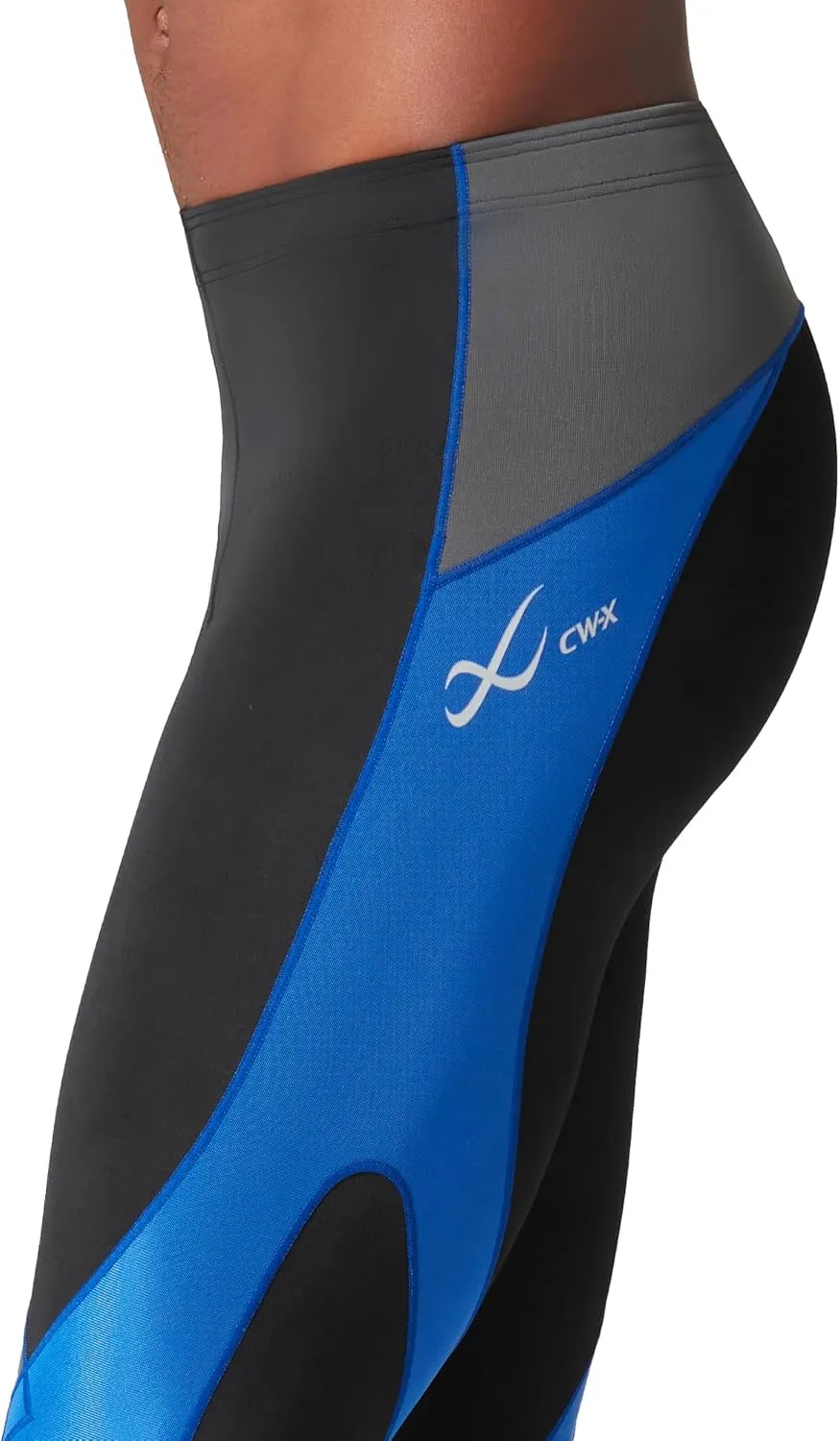 CW-X Men's Stabilyx Joint Support 3/4 Compression Tight, Capri Pants for Running and Recovery