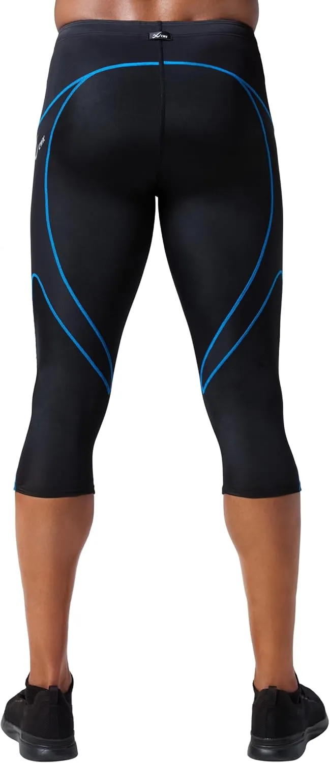 CW-X Men's Stabilyx Joint Support 3/4 Compression Tight, Capri Pants for Running and Recovery