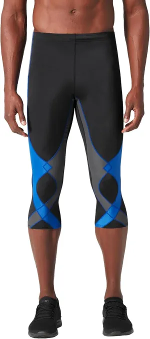 CW-X Men's Stabilyx Joint Support 3/4 Compression Tight, Capri Pants for Running and Recovery