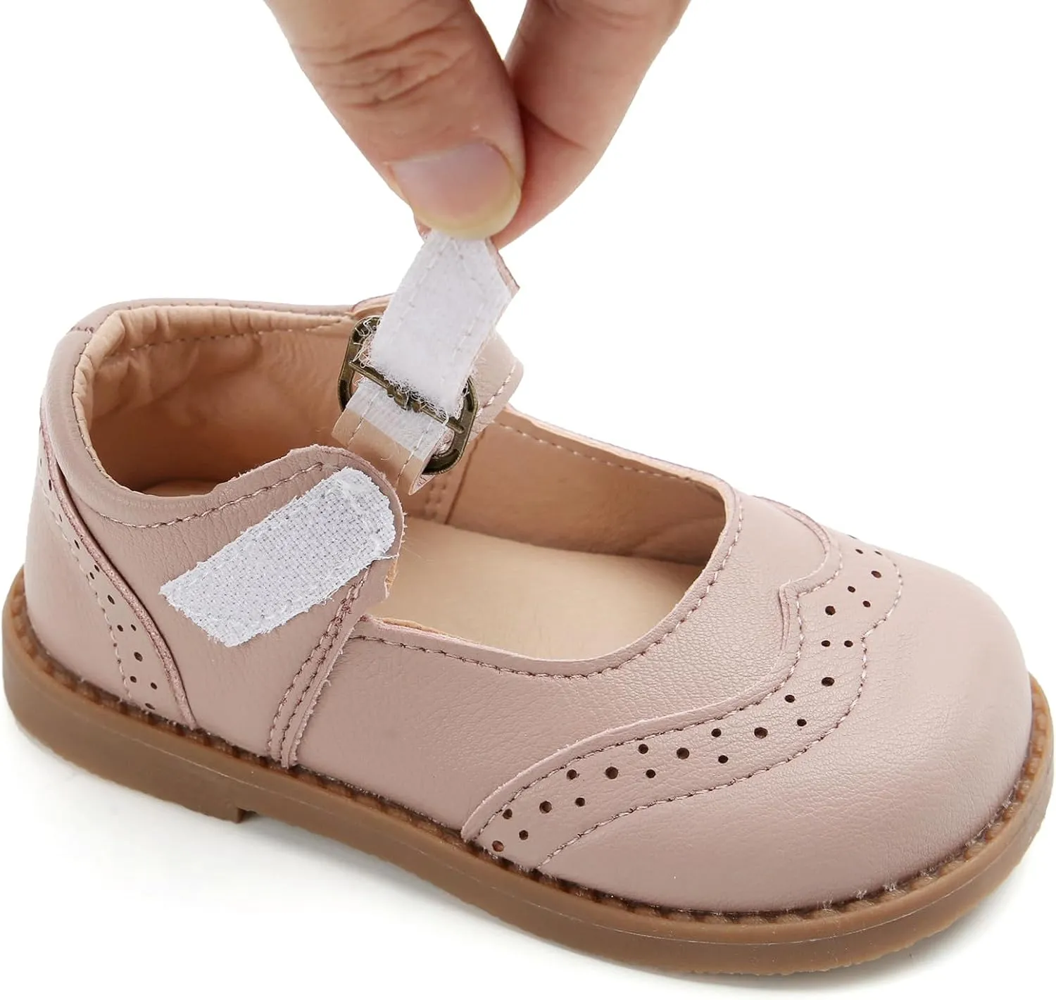 DADAWEN Girl's Classic Mary Jane School Uniform Shoes Flat Dress Shoes