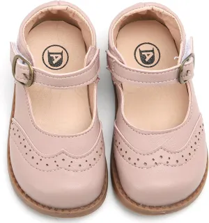 DADAWEN Girl's Classic Mary Jane School Uniform Shoes Flat Dress Shoes