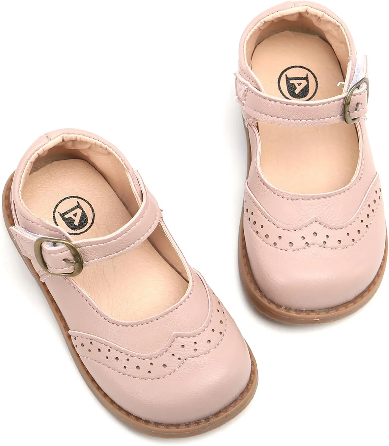 DADAWEN Girl's Classic Mary Jane School Uniform Shoes Flat Dress Shoes