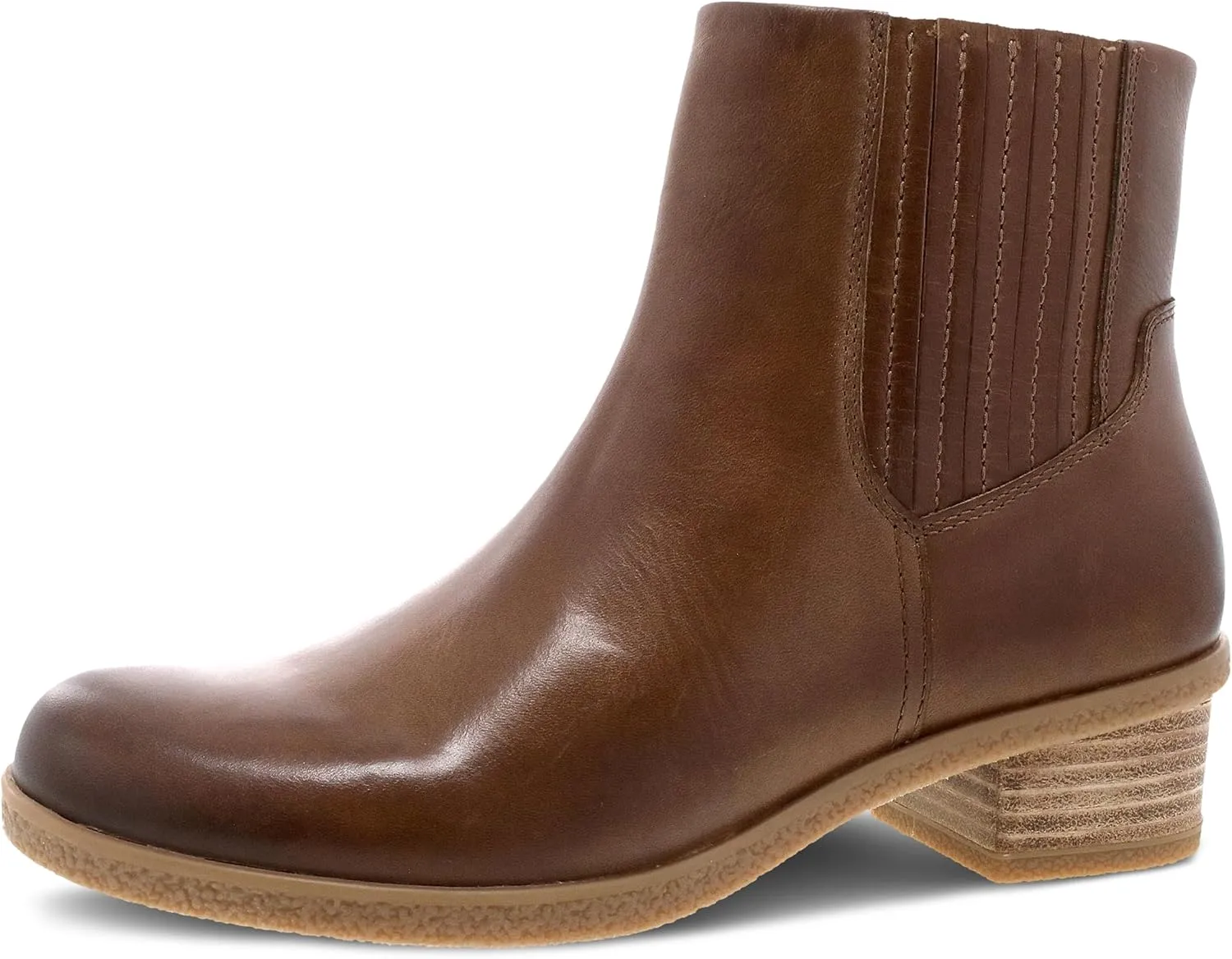Dansko Daisie Chelsea Boot for Women - Waterproof Leather and Construction with Rubber Outsole and Leather Stacked Heel for Long-Lasting Style in Any Weather