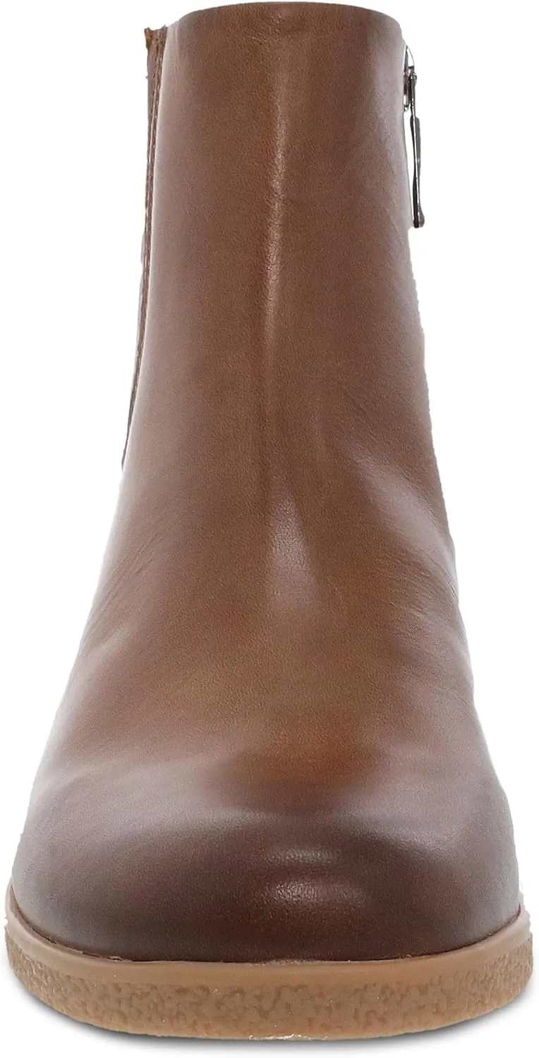 Dansko Daisie Chelsea Boot for Women - Waterproof Leather and Construction with Rubber Outsole and Leather Stacked Heel for Long-Lasting Style in Any Weather