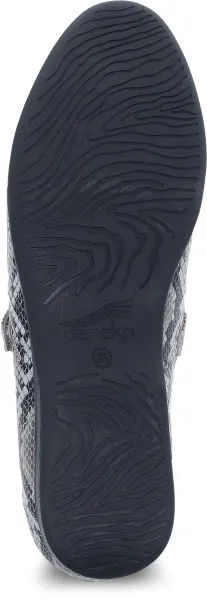 Dansko Grey Snake Lilly Mary Jane Womens Flat Shoes 2039-240200