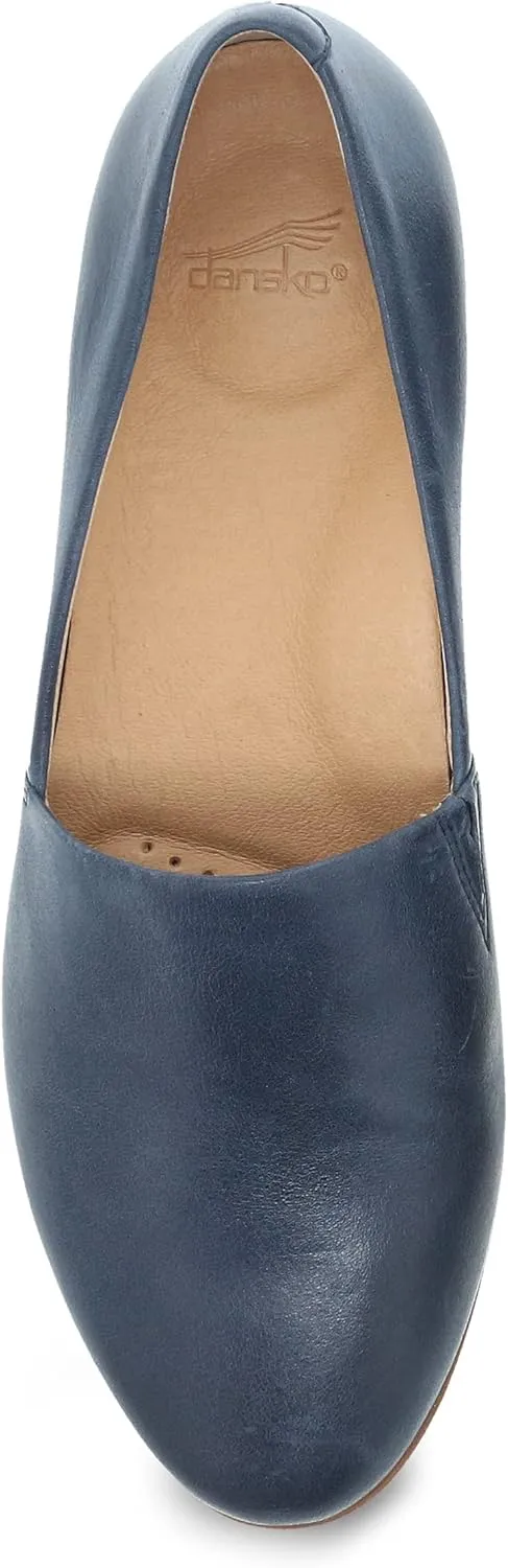 Dansko Larisa Slip-On Flats for Women - Comfotable Flat Shoes with Arch Support - Versatile Casual to Dressy Footwear - Lightweight Rubber Outsole