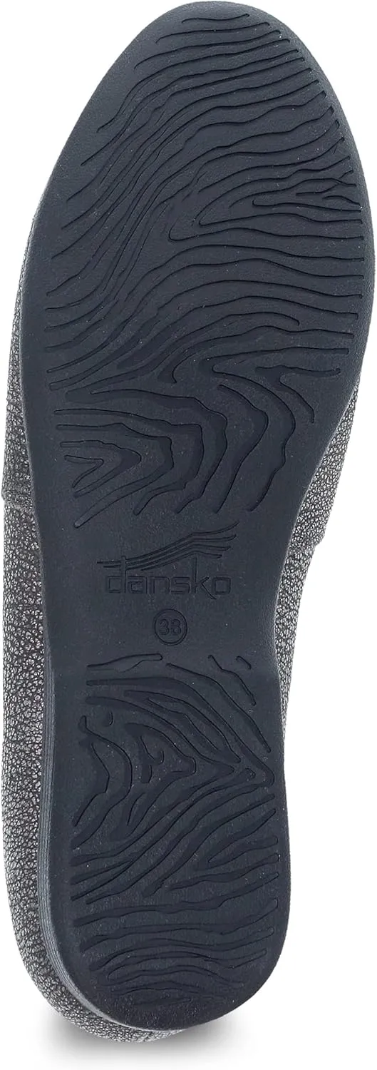 Dansko Larisa Slip-On Flats for Women – Comfotable Flat Shoes with Arch Support – Versatile Casual to Dressy Footwear – Lightweight Rubber Outsole