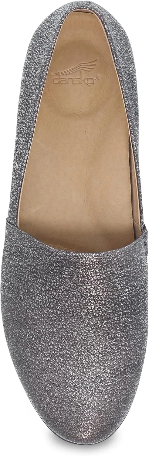 Dansko Larisa Slip-On Flats for Women – Comfotable Flat Shoes with Arch Support – Versatile Casual to Dressy Footwear – Lightweight Rubber Outsole