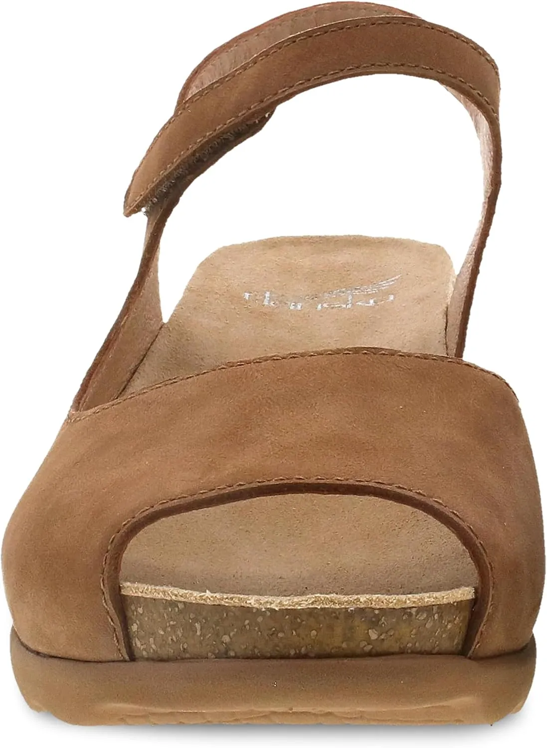 Dansko Marcy Slip-On Wedge Sandal for Women - Comfortable Wedge Shoes with Arch Support -Adjustable Hook & Loop Strap - Versatile Casual to Dressy Footwear - Lightweight Rubber Outsole