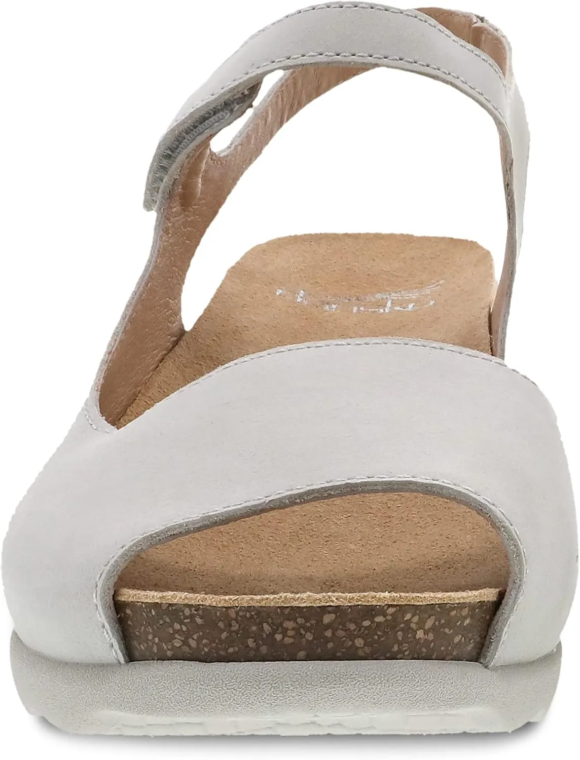 Dansko Marcy Slip-On Wedge Sandal for Women - Comfortable Wedge Shoes with Arch Support -Adjustable Hook & Loop Strap - Versatile Casual to Dressy Footwear - Lightweight Rubber Outsole