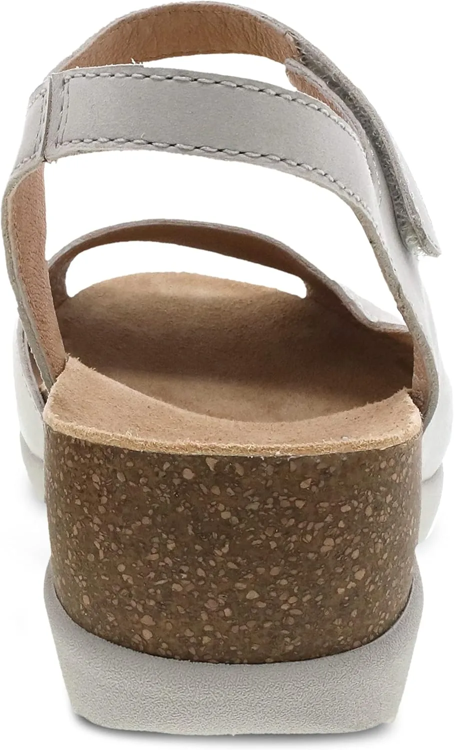 Dansko Marcy Slip-On Wedge Sandal for Women - Comfortable Wedge Shoes with Arch Support -Adjustable Hook & Loop Strap - Versatile Casual to Dressy Footwear - Lightweight Rubber Outsole