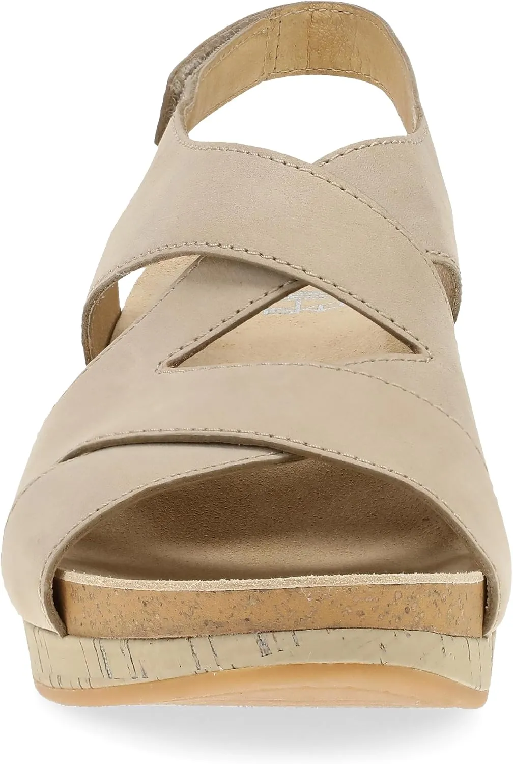 Dansko Shyla Wedge Sandal for Women - Cork/EVA Wedge with Arch Support -Fully Adjustable Straps-Lightweight Rubber Outsole