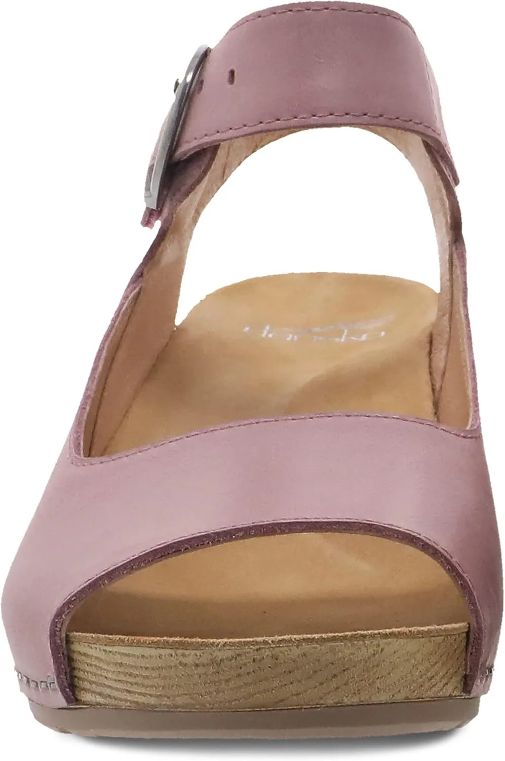 Dansko Tiana Slip-On Platform Sandal for Women – Cushioned, Contoured Footbed for All-Day Comfort and Support – Hook & Loop Strap with Buckle Detail – Lightweight Rubber Outsole