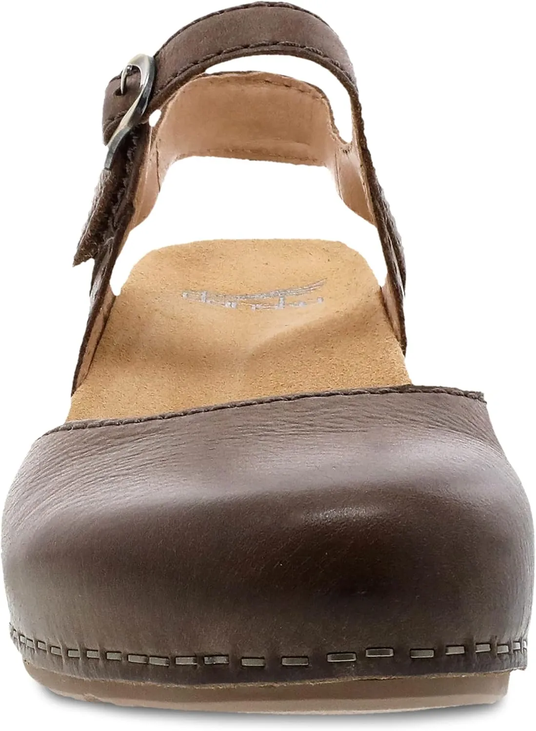 Dansko Tiffani Wedge Sandal for Women - Cushioned, Contoured Footbed for All-Day Comfort and Support - Hook & Loop Strap with Buckle Detail - Lightweight Rubber Outsole