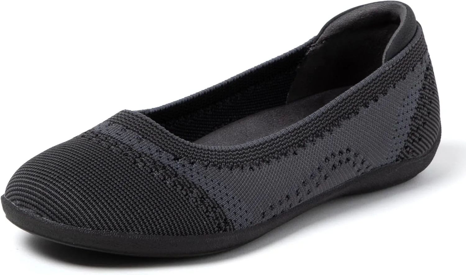Dearfoams Women's Misty Fashion Casual Slip on - Ballet Flat with Breathability, Comfort, and Arch Support