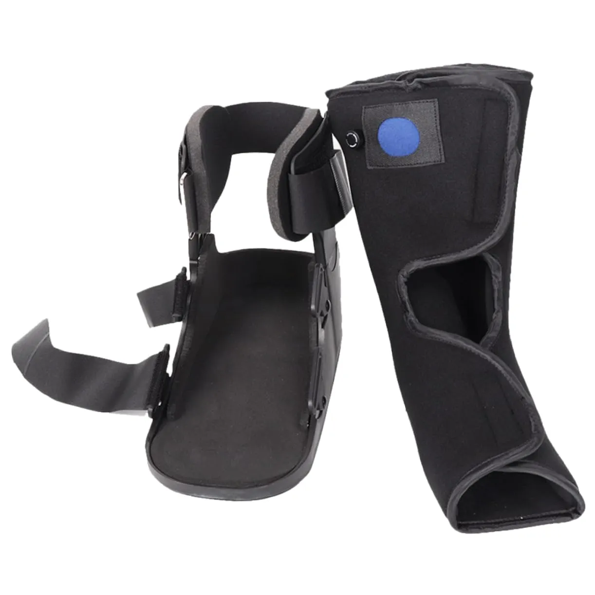 Detachable Ankle Boot Brace for Injured Foot Lightweight Shoe Non-skid Sole Shock-absorbing Design Easy to Clean Lining Suitable for Fractures and Sprains
