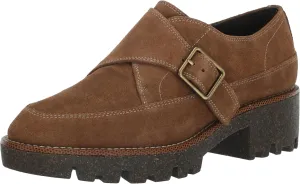 DONALD PLINER Women's Elayna Monk-Strap Loafer, Saddle, 8.5
