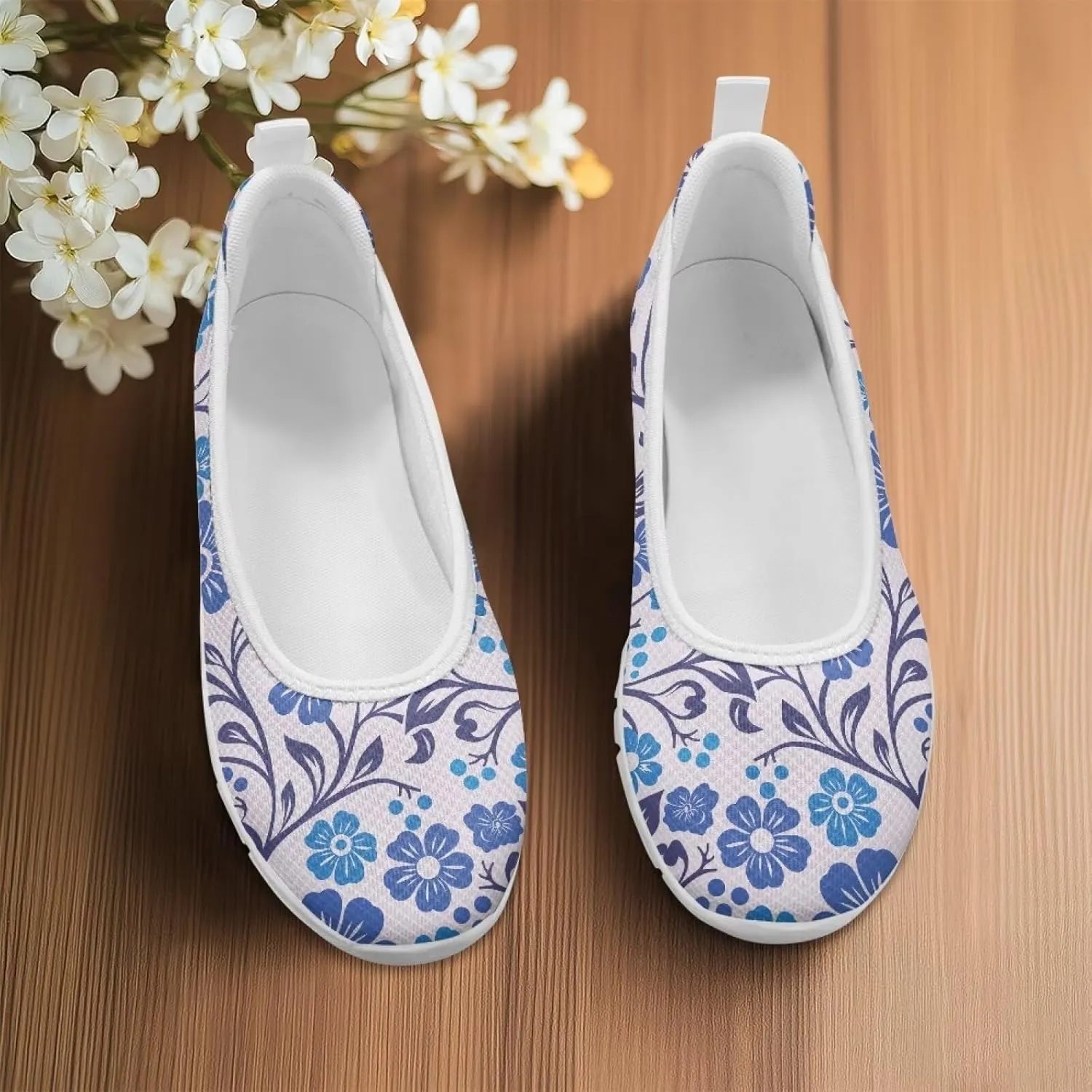 Doojoayie Womens Slip On Loafers with Arch Support Flat Shoes for Work Comfortable