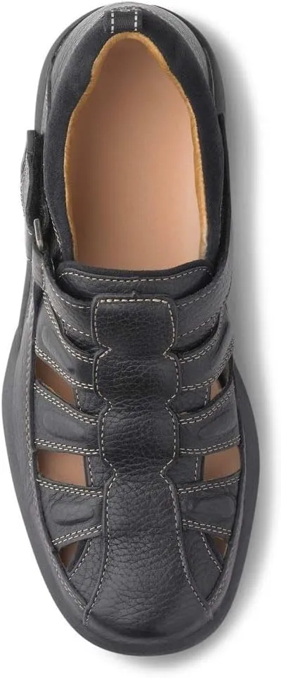 Dr. Comfort Fisherman Men's Therapeutic Diabetic Extra Depth Sandal: Black 13.0 Wide (E/2E)