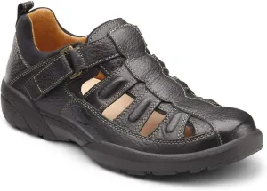 Dr. Comfort Fisherman Men's Therapeutic Diabetic Extra Depth Sandal: Black 13.0 Wide (E/2E)