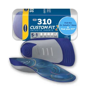 Dr. Scholl’s Custom Fit Orthotics 3/4 Length Inserts CF 310, 5-in-1 All-Day Pain Relief for Feet, Lower Back, Knees, Heel & Plantar Fasciitis, Arch Support Shoe Insoles for Men Women, FSA HSA Eligible