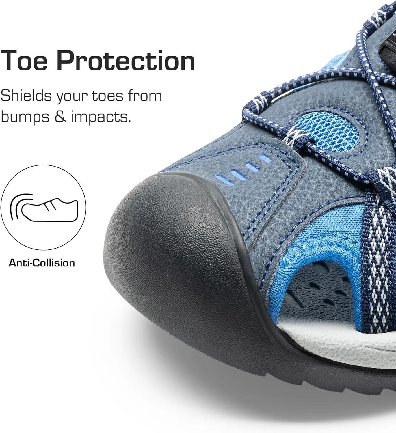 DREAM PAIRS Men's Sandals Hiking Water Sport Athletic Beach Outdoor Comfortable Casual Closed Toe Summer Sandal Shoes