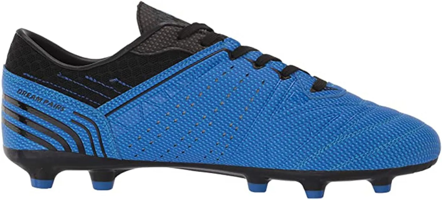DREAM PAIRS Mens Sport Flexible Athletic Lace Up Light Weight Outdoor Cleats Football Soccer Shoes