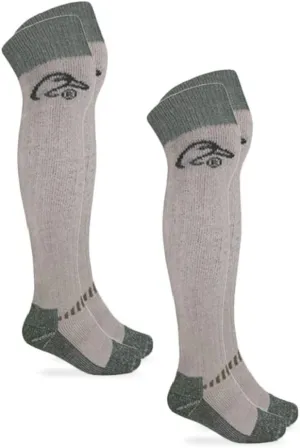 Ducks Unlimited Men's Merino Wool Blend Wader Sock (Large, 2- Pack)