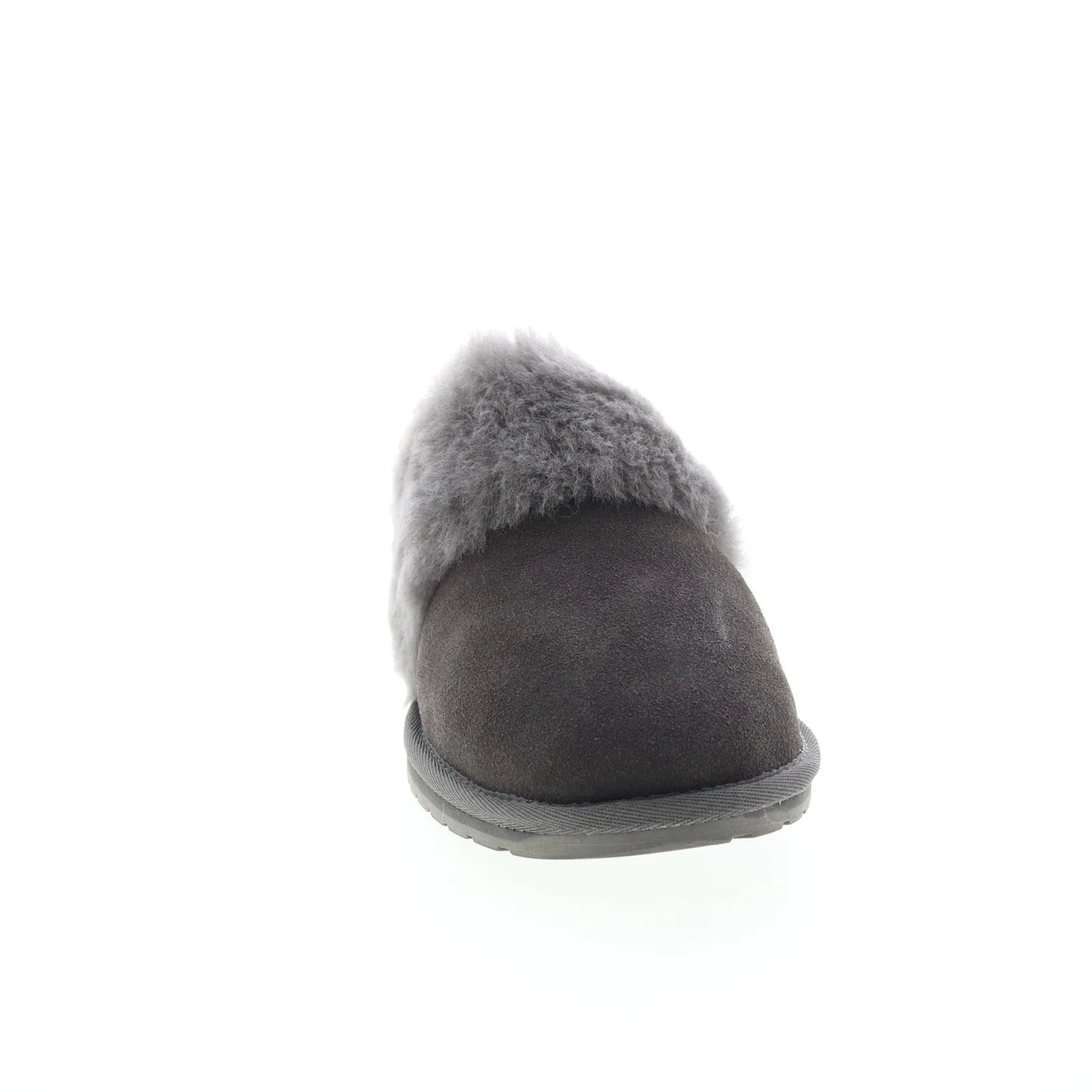 Emu Australia Daydream W12798 Womens Gray Suede Slip On Loafer Slippers Shoes