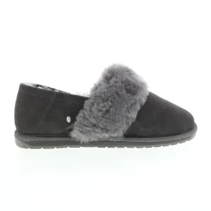 Emu Australia Daydream W12798 Womens Gray Suede Slip On Loafer Slippers Shoes